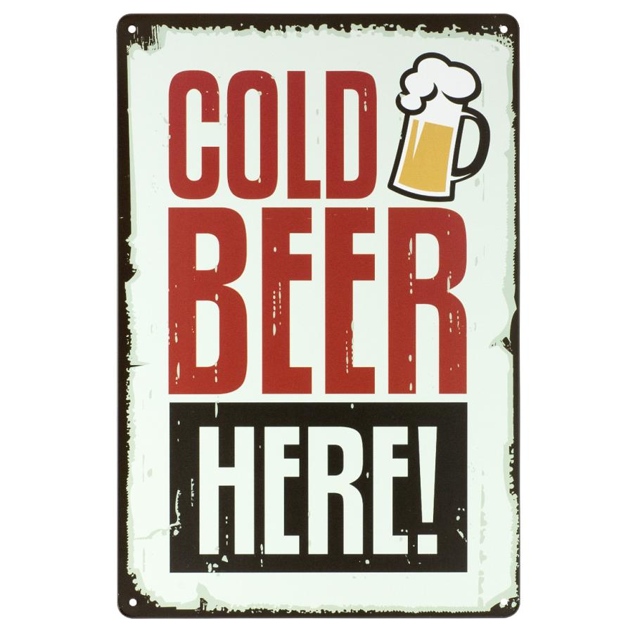 ブリキ看板 アメリカン 生ビール おしゃれ ポスター cbhg インテリア