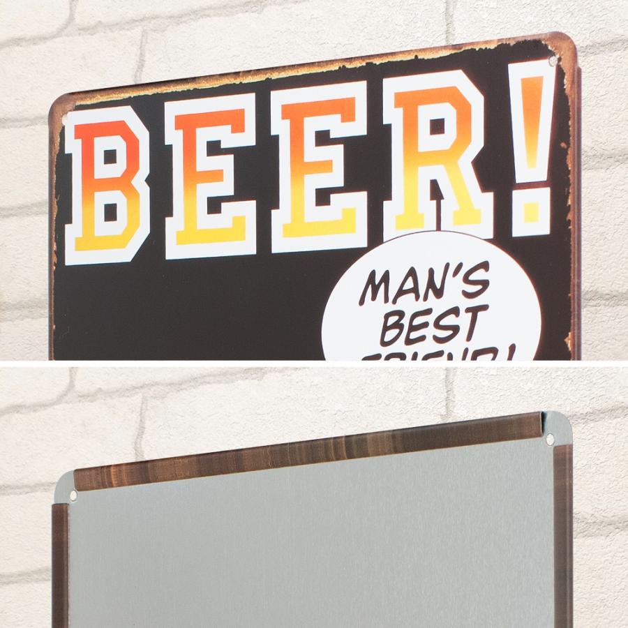 ブリキ看板 生ビール Mbf 乾杯 ポスター イラスト マンガ インテリア Beermbf アートパネル 太陽雑貨ren 通販 Yahoo ショッピング