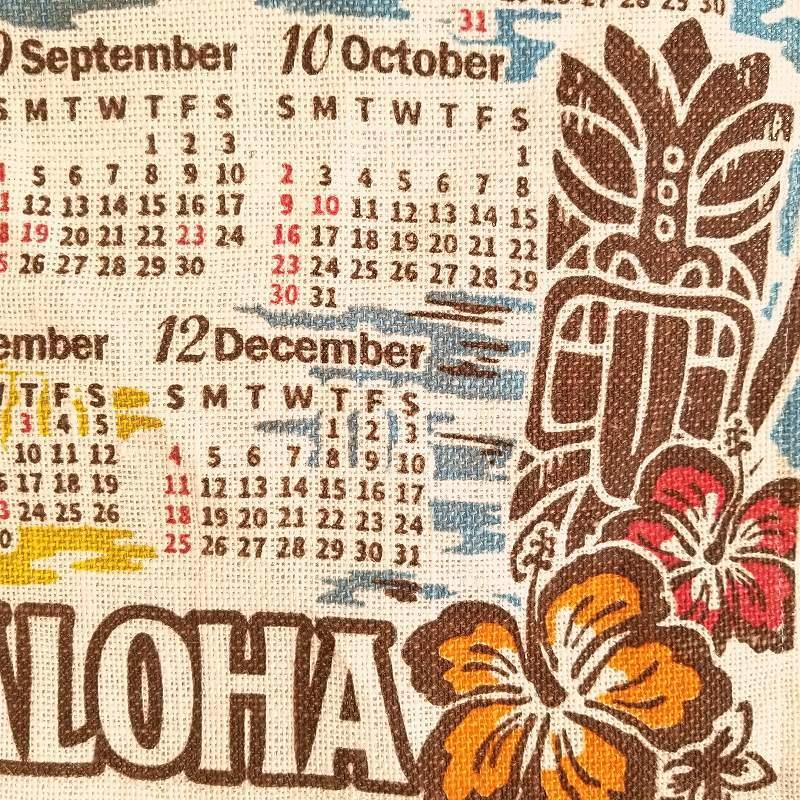 大幅値下げ ハワイアン雑貨 インテリア 22年 ジュート カレンダー 壁掛けカレンダー ワンページ ポスター アステカ 壁掛け ネイティブ柄 おしゃれ 引き出物