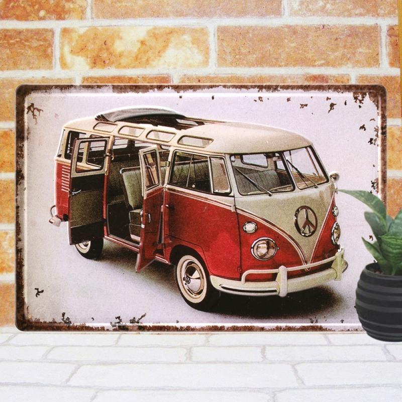 ブリキ看板e ワーゲンバス 赤色 Oy ポスター 絵 壁掛け 金属アートパネル イラスト 絵画 オーナメント アメリカン雑貨 プレート モダン E Bus Re Oy アートパネル 太陽雑貨ren 通販 Yahoo ショッピング