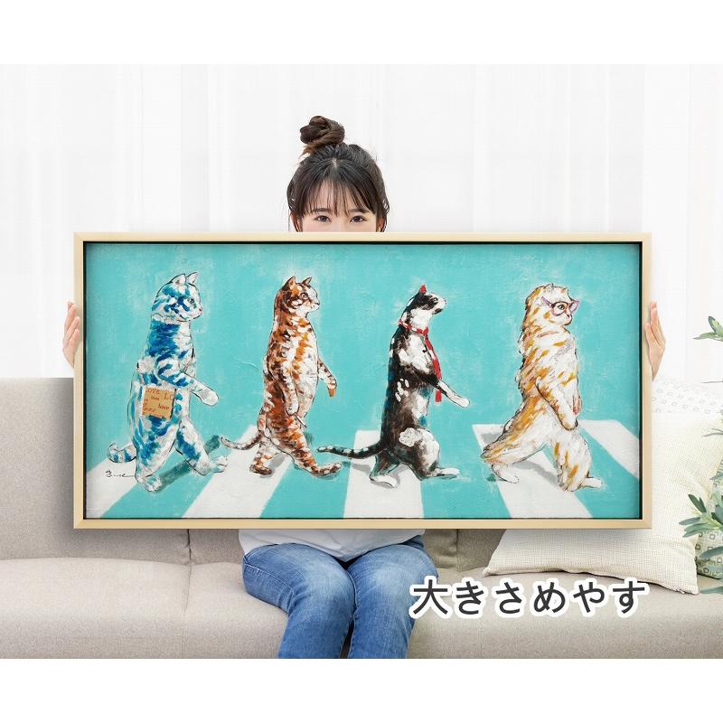 アメリカン レトロ 猫 絵画 アートパネル インテリア 北欧 103