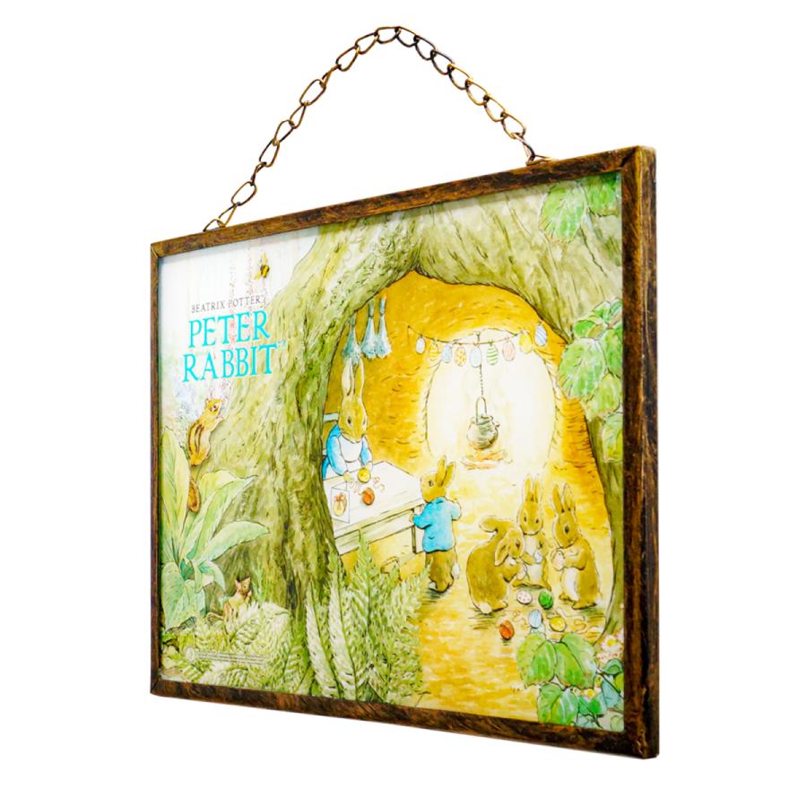 ピーターラビット グッズ ガラスアートピクチャー 正規品 うさぎ 木の洞穴で裁縫 インテリア雑貨 ポスター アートフレーム 絵画 G30 Pr Ok アートパネル 太陽雑貨ren 通販 Yahoo ショッピング