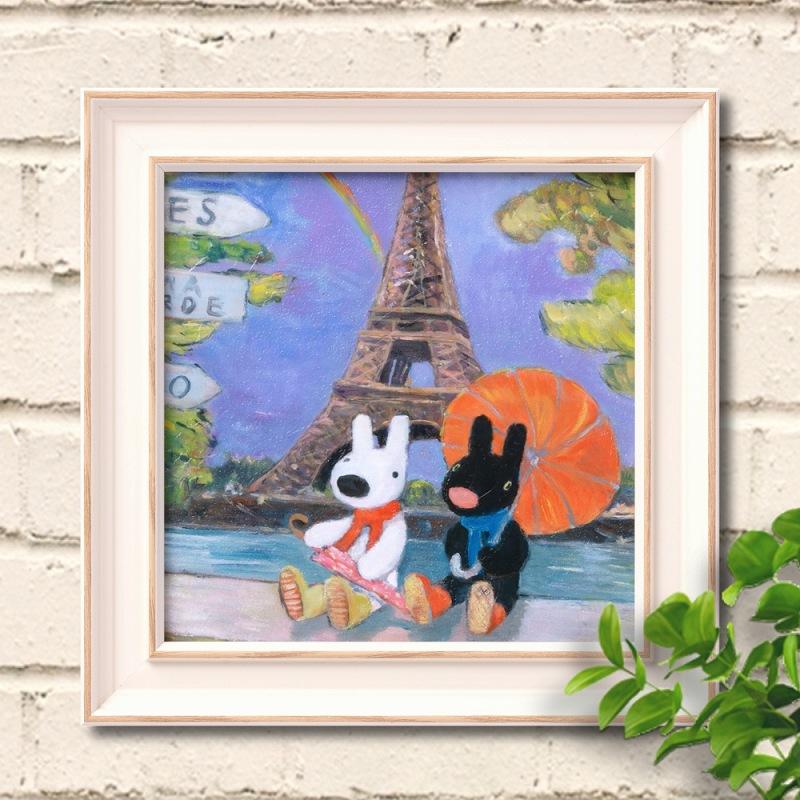 ‼️リサイクルFORT‼️外国のハッピーな図の絵画❗️最高潮の現代アート❗️額縁スレ傷有 リサイクルFORT‼️外国のハッピーな図の絵画❗️最高潮の現代