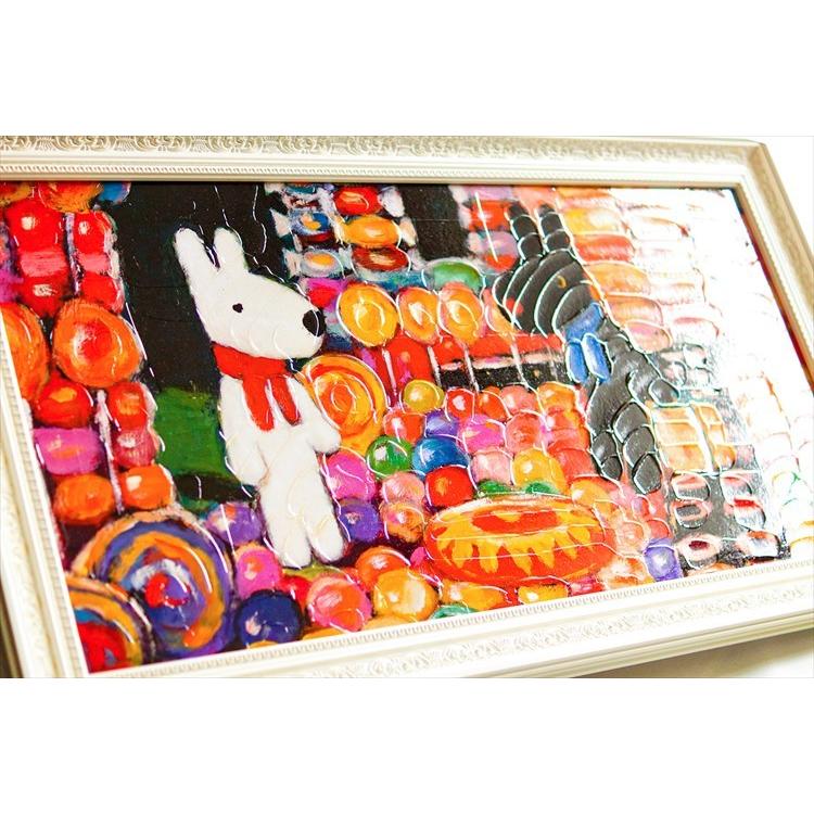 油絵 絵 絵画 インテリア 額付(銀) F4-051513 可愛い子供たち 小さな女の子の絵、子供の油絵、ケシ畑の子供の絵、女の子の保育園の