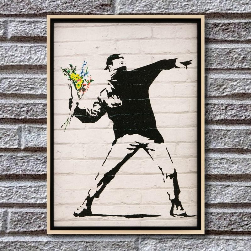 数量限定バンクシー「Molotov モロトフ」 額付き 高級アートプリント