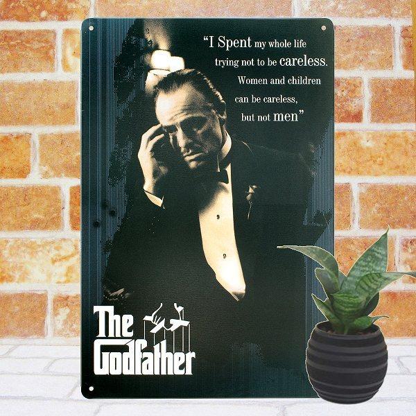 ゴッドファーザー1 映画ポスター ブリキ看板 マフィア ギャング ヤクザ