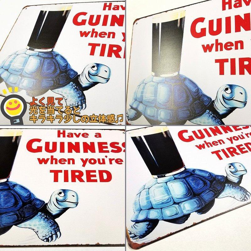ブリキ看板k ギネスビール m2 ポスター バー お酒 亀 ミドリガメ