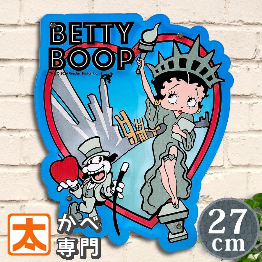 ブリキ看板 h27e ベティちゃん 自由の女神 : アートパネル 太陽雑貨ren
