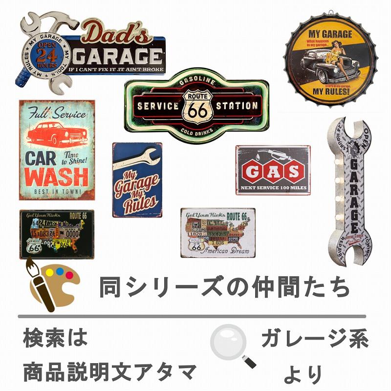 5/26〜2990円」 ブリキ看板 アメリカン雑貨 ガレージ h60e ポスター 看板 安い 車庫 駐車場 garage 改造 スパナ ヴィンテージ風 大型 特大 アメリカ雑貨｜taiyozakka｜03