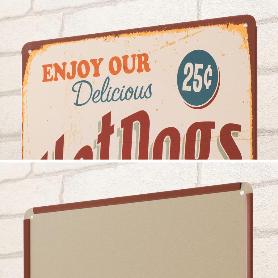 ホットドッグ25 ポスターインテリア ブリキ看板 ハンバーガー アメリカン雑貨 レトロ風 Hotdog25c アートパネル 太陽雑貨ren 通販 Yahoo ショッピング