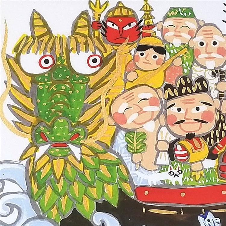 お正月飾り 玄関 モダン おしゃれ アートフレーム40 糸井忠晴 七福神 竜宮の船 海 めで鯛 龍 めでたや 絵画 飾り付け 壁インテリア 壁掛け 店舗用 装飾 It40 Ryu アートパネル 太陽雑貨ren 通販 Yahoo ショッピング