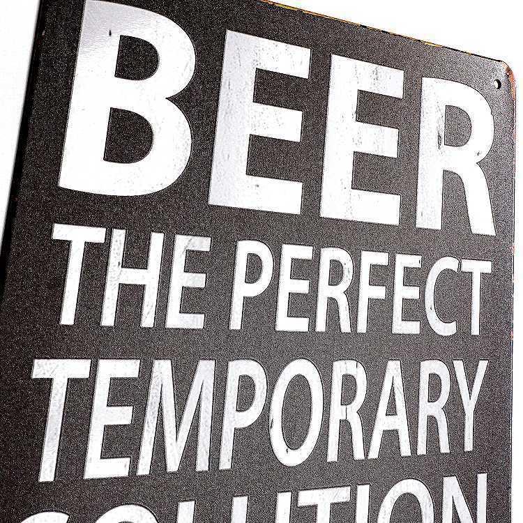 ブリキ看板 ビール Pe ポスター 絵 壁掛け 金属アートパネル Bar バー お酒 Beer イラスト 絵画 オーナメント アメリカン雑貨 プレート モダン 白黒 K Br Per アートパネル 太陽雑貨ren 通販 Yahoo ショッピング