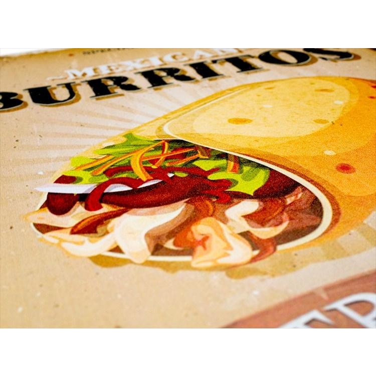 メキシカンフード ポスター ブリキ看板k ブリトー メキシコ料理 カフェ風インテリア 雑貨 タコス 絵画 イラスト 壁掛け アメリカン雑貨 K Burr アートパネル 太陽雑貨ren 通販 Yahoo ショッピング