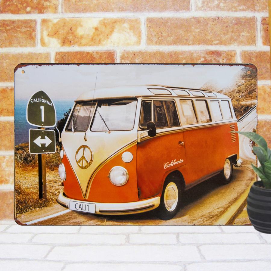 ワーゲンバス 海辺 ブリキ看板 赤色1v ポスター グッズ フォルクスワーゲン Vw 夏 ビーチ サーフ系 サーフィン ハワイアン 自動車 アメリカン雑貨 K Bus R1v アートパネル 太陽雑貨ren 通販 Yahoo ショッピング
