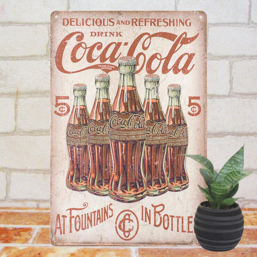 コカコーラグッズ 55 ブリキ看板k ポスター コカ コーラ Coca Cola 雑貨 プレート ボトル 小物 絵画 イラスト ヴィンテージ風 アメリカン雑貨 K Coca 55 アートパネル 太陽雑貨ren 通販 Yahoo ショッピング