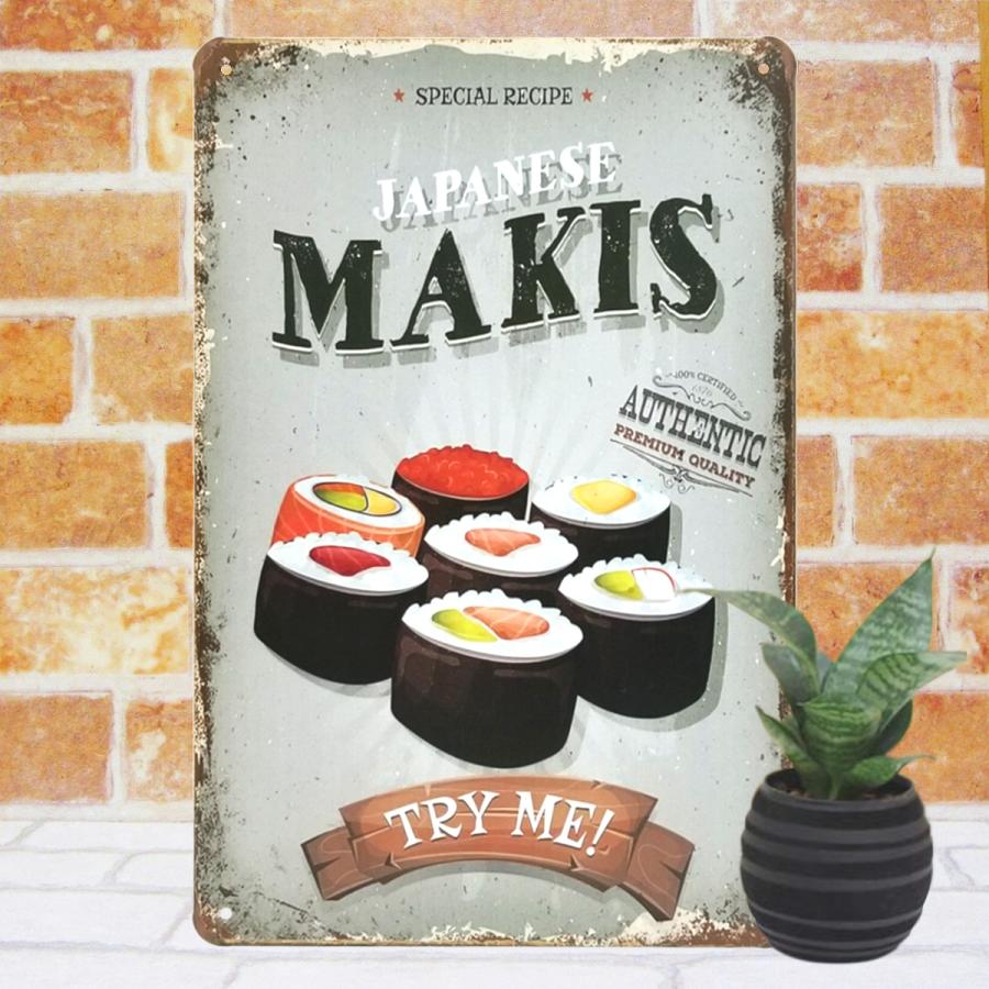 ブリキ看板 アメリカン お寿司 ポスター K まぐろ サーモン いくら かっぱ巻き インテリア 日本食 Sushi アートパネル 雑貨 絵画 おしゃれ アメリカン雑貨 K Ss M アートパネル 太陽雑貨ren 通販 Yahoo ショッピング