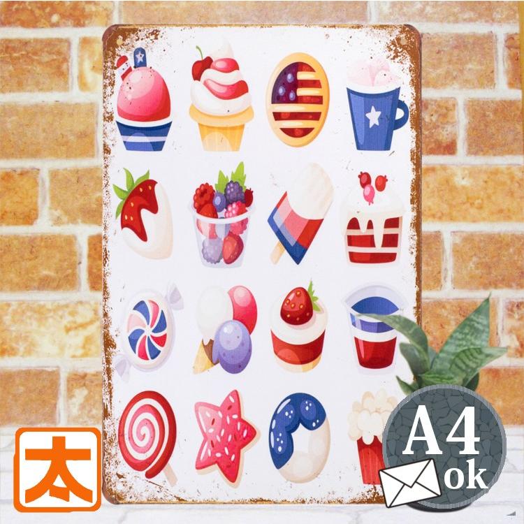 ブリキ看板 アメリカン スイーツ K16 ポスター インテリア カフェ スイーツ ケーキ イチゴ 絵画 おしゃれ かわいい アメリカン雑貨 K Swe 16 アートパネル 太陽雑貨ren 通販 Yahoo ショッピング