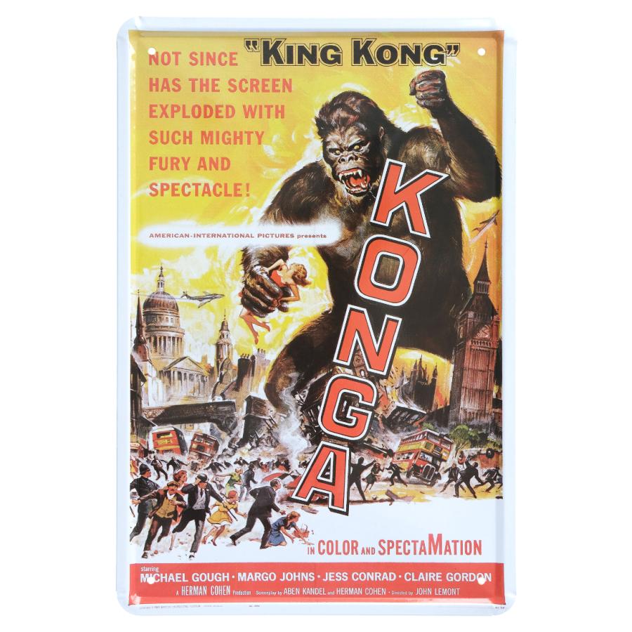 取扱画像アリ キングコング 映画ポスター ブリキ看板 大猿 サル 怪獣コンガ モンスター アート 絵 Kingkong アートパネル 太陽雑貨ren 通販 Yahoo ショッピング