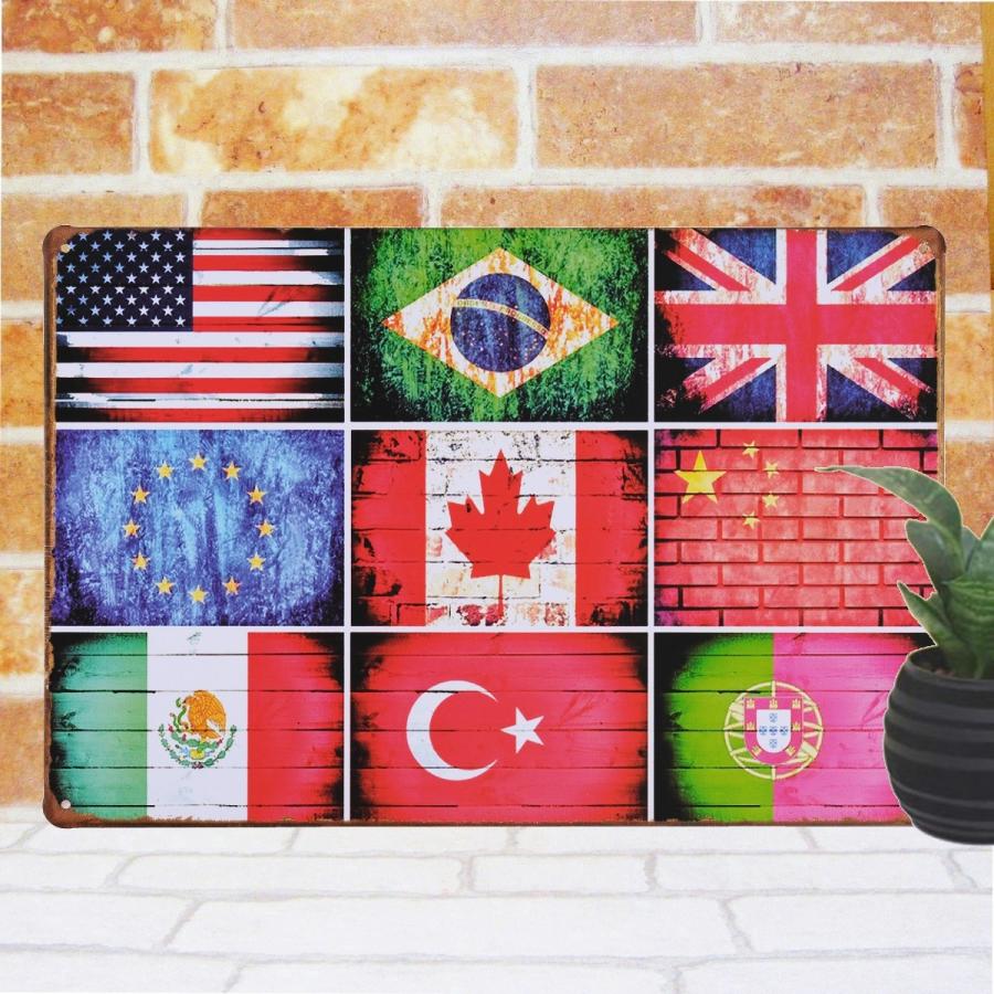 世界の国旗 プレート 星条旗 ブラジル トルコ カナダ ユニオンジャック Kokki アートパネル 太陽雑貨ren 通販 Yahoo ショッピング