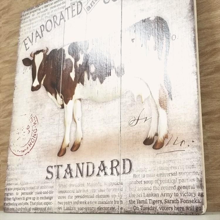 牛 イラストかわいい 木製看板40 ポスター インテリア 雑貨 グッズ 置物 乳牛 うし ミルク 牛柄 チーズ ヨーグルト アイスクリーム アートパネル 絵画 乳牛 M40 Cow アートパネル 太陽雑貨ren 通販 Yahoo ショッピング