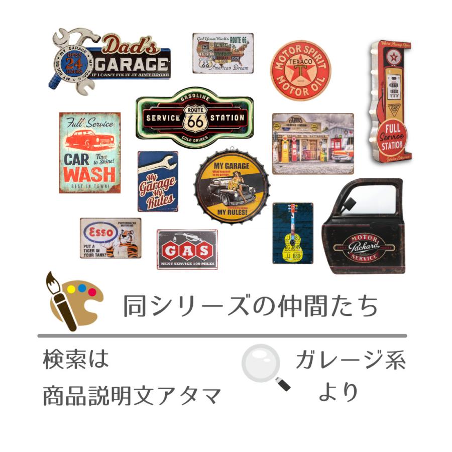 ブリキ看板 ガレージ ミシュランマン アメリカン雑貨 アート