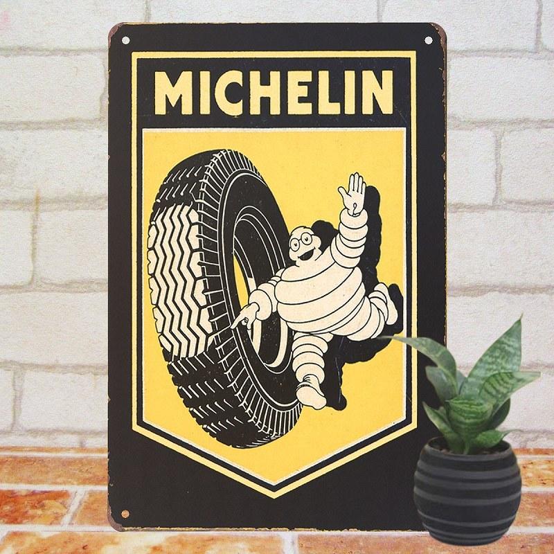 MICHELIN ビバンダム サイン ガレージ フランス　アメリカン雑貨 ブリキ看板 ガレージ ミシュランマン アメリカン雑貨 アート