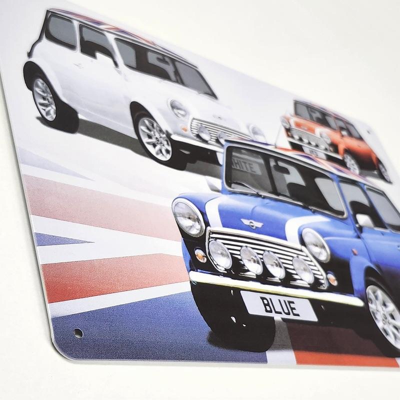 ブリキ看板 車 ミニクーパー 2 ポスター 絵 壁掛けアートパネル MINI