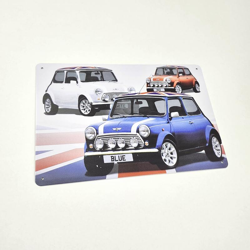 ブリキ看板 車 ミニクーパー 2 ポスター 絵 壁掛けアートパネル MINI