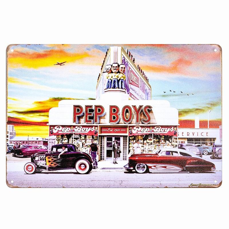デザイン看板】PEP BOYS ディスカウント 車屋さん☆1000種類