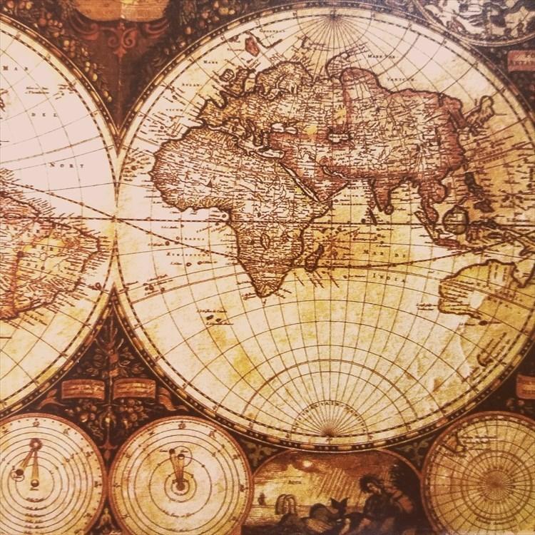 世界地図1 古地図 アンティーク調 ビンテージ風 プレート 航海図 Sekai1 アートパネル 太陽雑貨ren 通販 Yahoo ショッピング