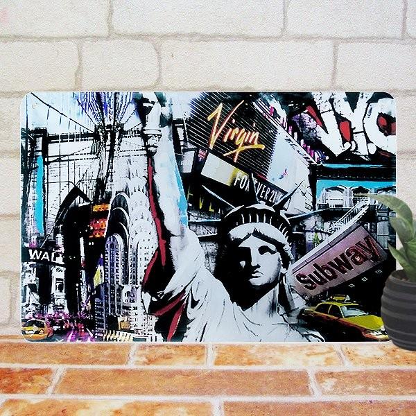 高級 ブリキ看板 アメリカン ニューヨーク ポスター Vir インテリア 自由の女神 置物 おしゃれ アンティーク調 アメリカン雑貨 Supplystudies Com