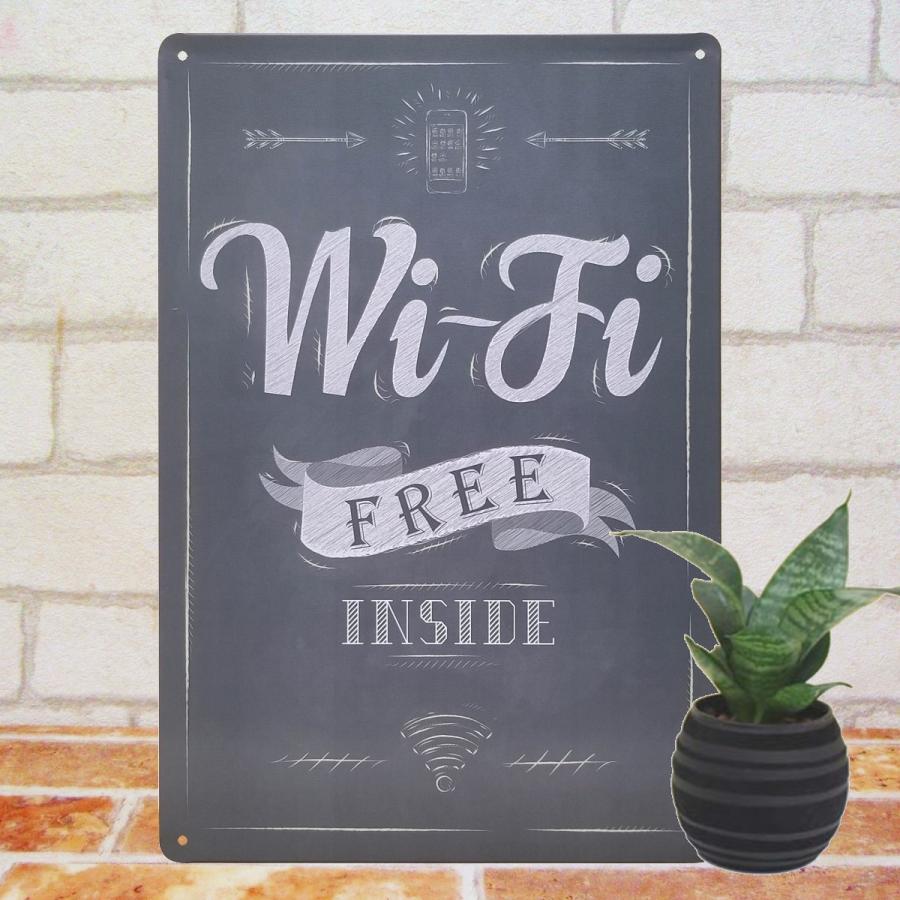 Wifiルーター ポスター インテリア ブリキ看板 オシャレ プレート 店舗用 白黒 グレー Wifi Gra アートパネル 太陽雑貨ren 通販 Yahoo ショッピング