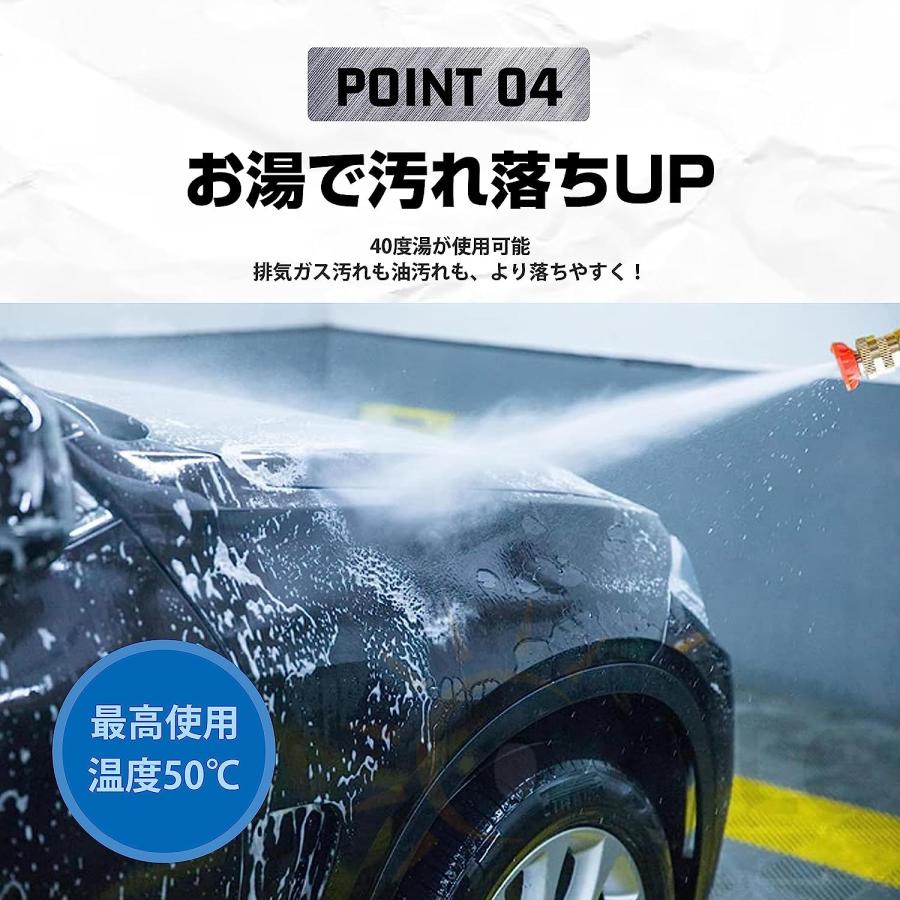 【2024年最新強化版】高圧洗浄機 コードレス 充電式 マキタ 18Vバッテリー対応 軽量 自吸タイプ バケツ タンク コンパクト ハンディ 家庭用 洗車 外壁掃除｜taji-sutore｜15