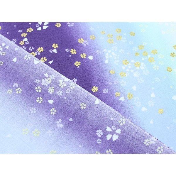 和調木綿 金彩桜舞文様(グラデーション) : 布の但馬屋ヤフー店 和調木綿 金彩桜舞文様(グラデーション) : 布の但馬屋ヤフー店