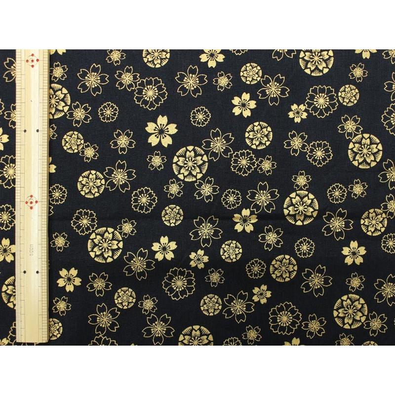 金箔プリント 花紋文様 全５色 布地 生地 和柄 和柄生地 B1000 布の但馬屋ヤフー店 通販 Yahoo ショッピング