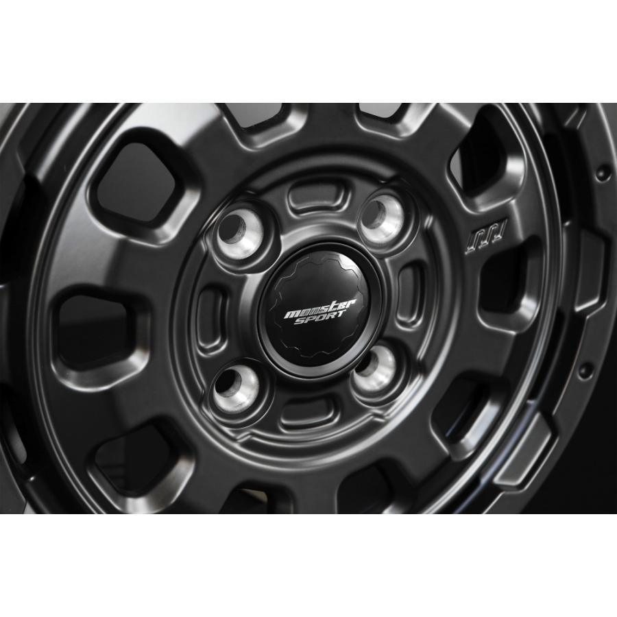 MONSTER SPORT GX10T アルミホイール 12inch×4.0B マットブラック