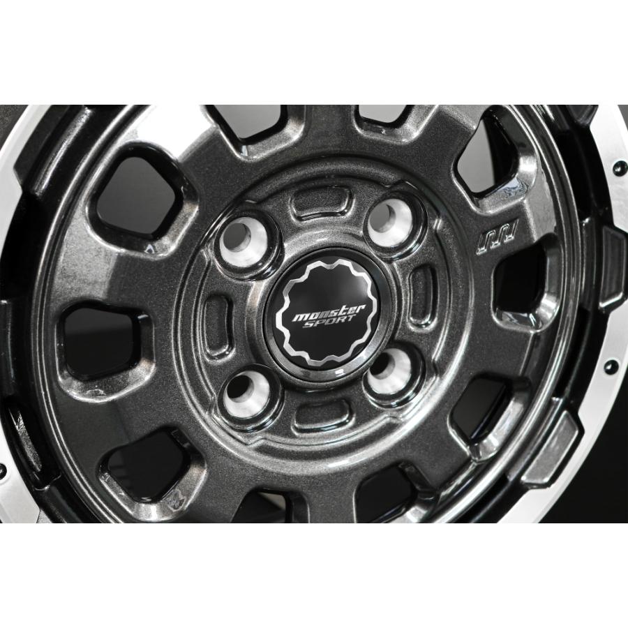 MONSTER SPORT GX10T アルミホイール 12inch×4.0B ガンメタ 683100
