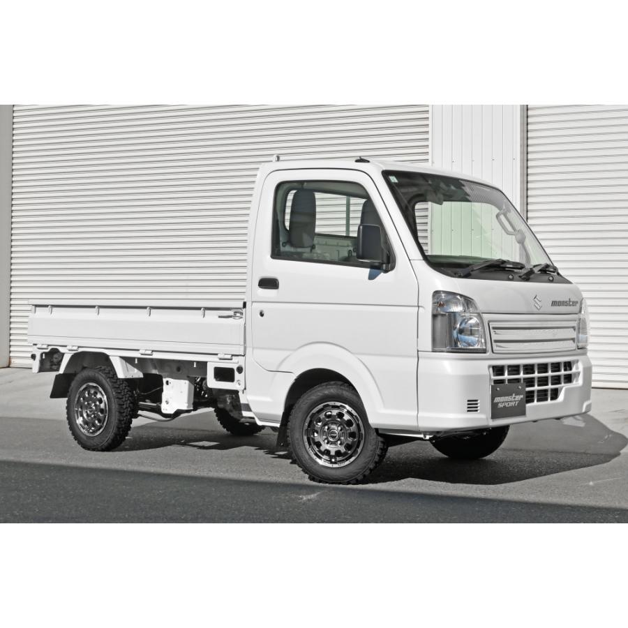 10トラック冷凍車　角バンパー　アルミホイール MONSTER SPORT GX10T アルミホイール 12inch×4.0B ガンメタ 683100