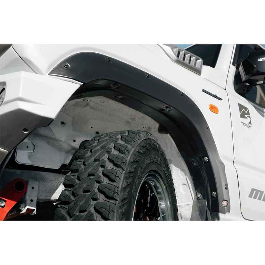 ジムニー MONSTER SPORT フェンダーガーニッシュ AES(黒シボ) ジムニー