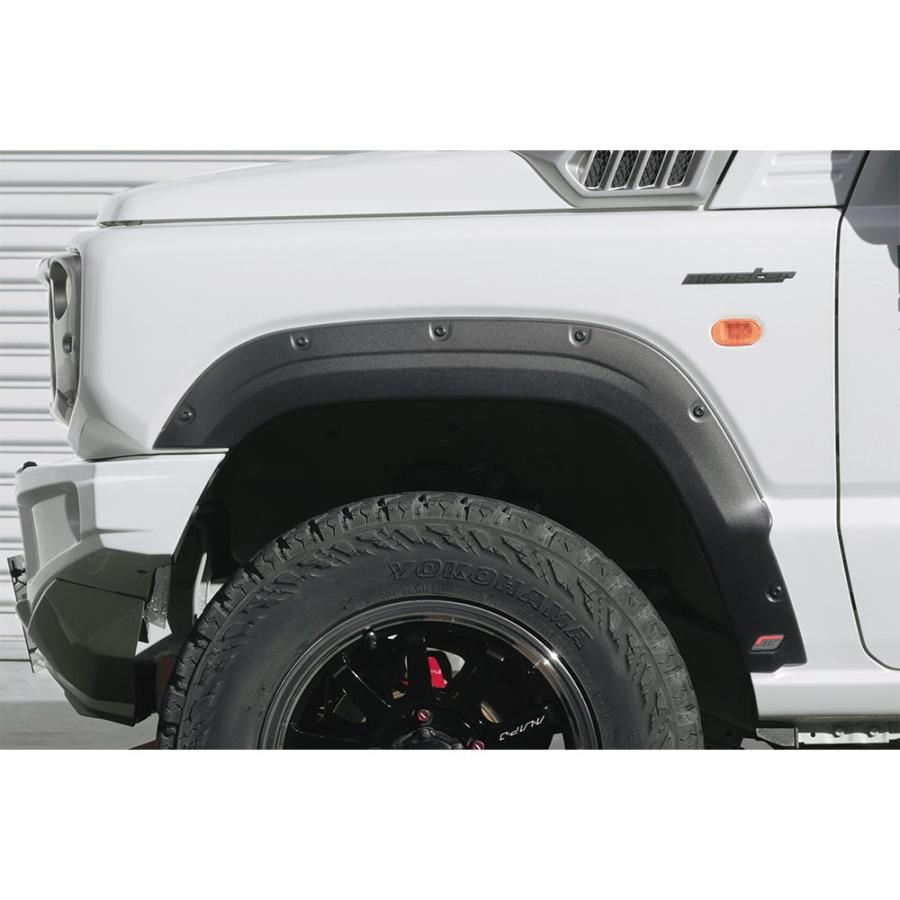 ジムニー MONSTER SPORT フェンダーガーニッシュ AES(黒シボ) ジムニー