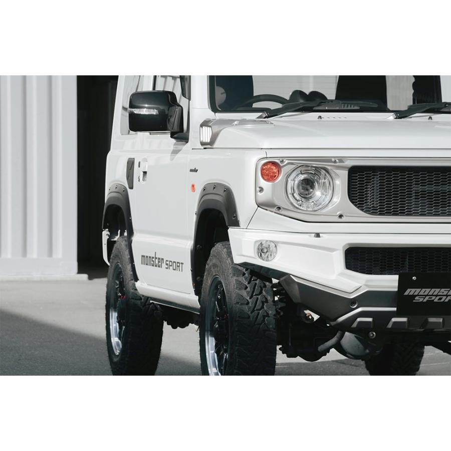 ジムニー MONSTER SPORT フェンダーガーニッシュ AES(黒シボ) ジムニー