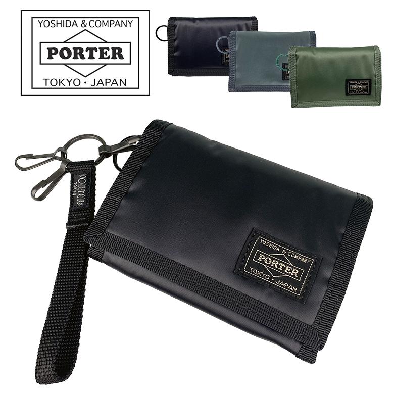PORTER ポーター カプセル 555-06439 三つ折り財布 ブラック PORTER ポーター カプセル ウォレット 555-06439 CAPSULE 三つ折り財布