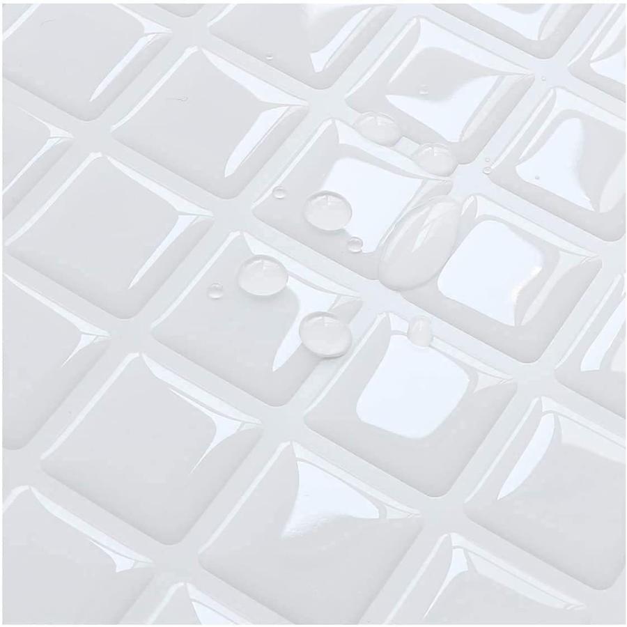 売れ筋-真っ白 四角 MORCART タイルシール キッチン 耐熱 洗面所 DIY モザイクタイルシート はがせる 海外並行輸入正規品 リ 防水 3D 壁紙シール 売買
