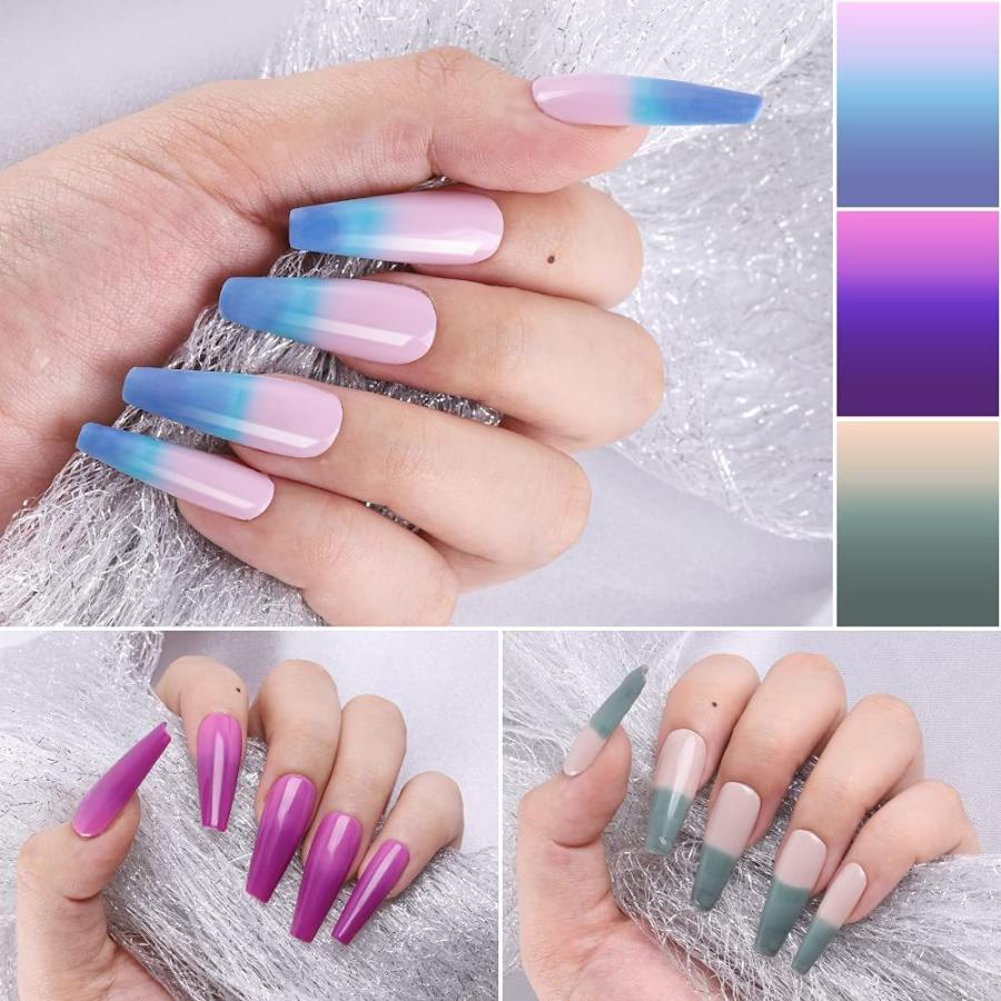 超人気の ジェルネイル Biutee ジェルネイル セット 温感変色 ジェルネイル ６色 8ml 温度によって変色 ３段温感変色 ジェルネイルカラーセット グラデーションジェ Www Threeriversofs Com