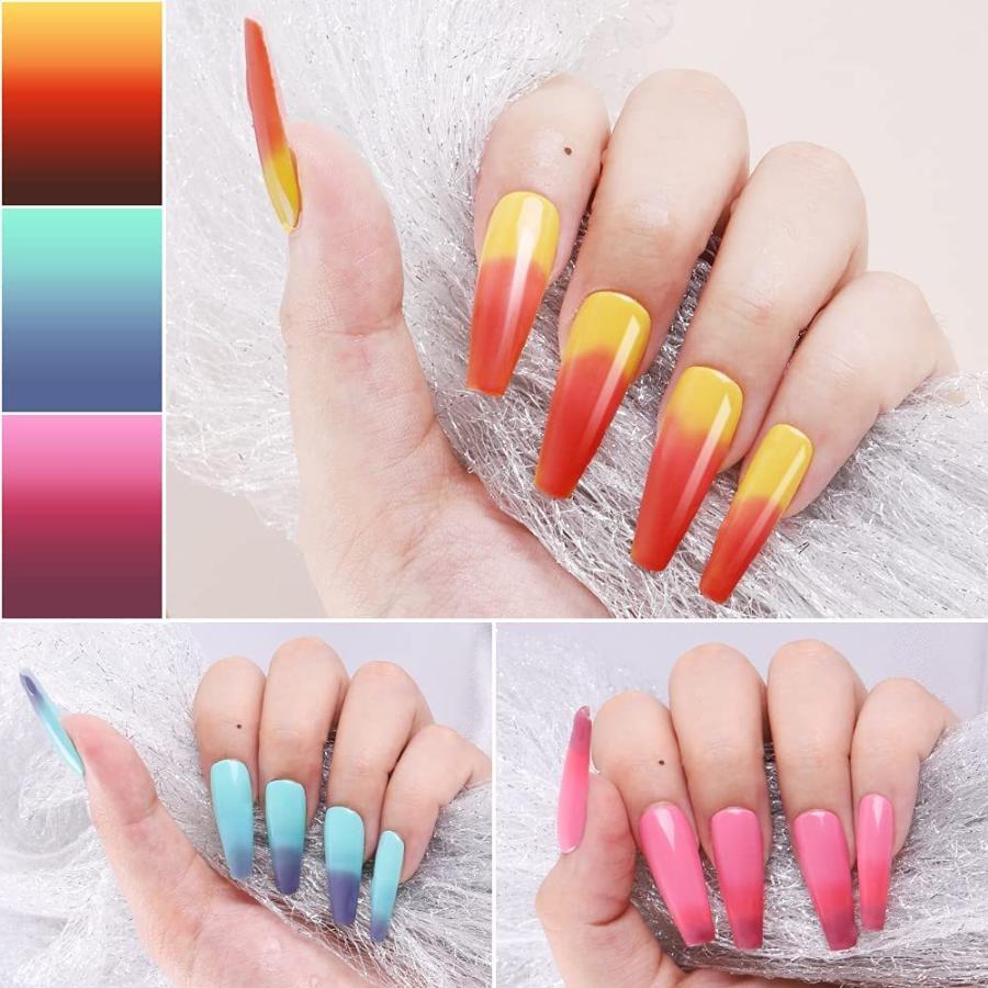 超人気の ジェルネイル Biutee ジェルネイル セット 温感変色 ジェルネイル ６色 8ml 温度によって変色 ３段温感変色 ジェルネイルカラーセット グラデーションジェ Www Threeriversofs Com