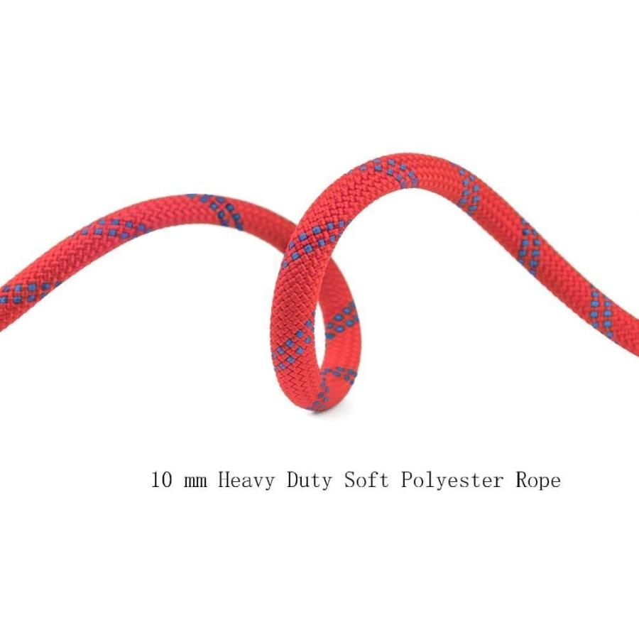 最上の品質な 多機能 ロープ ナイロン 直径10ｍｍ 長さ30m 48本芯編み込み 引張力2500kg カナビラ２個付き ハンモック 車牽引 伐木 荷物固定 Noteworthy Collectibles Com
