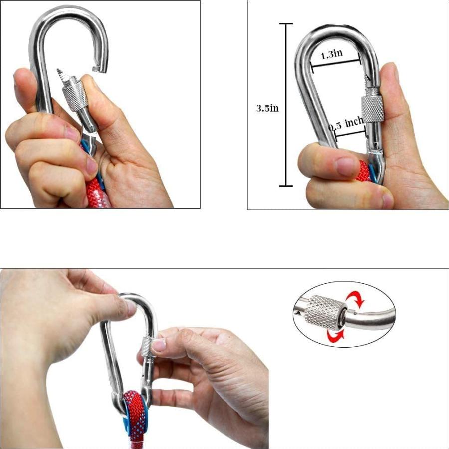 最上の品質な 多機能 ロープ ナイロン 直径10ｍｍ 長さ30m 48本芯編み込み 引張力2500kg カナビラ２個付き ハンモック 車牽引 伐木 荷物固定 Noteworthy Collectibles Com