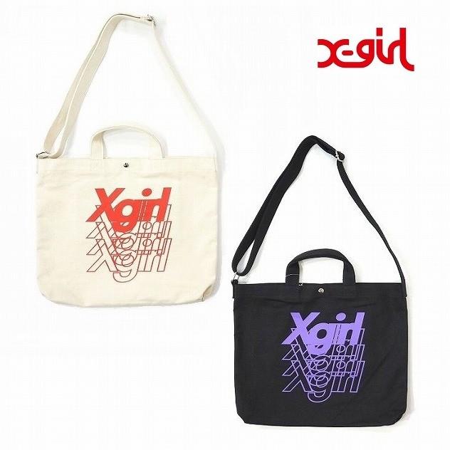 X Girl エックスガール Spectrum 2way Tote Bag トートバッグ ショルダーバッグ Tak Gakki Cheery 通販 Yahoo ショッピング