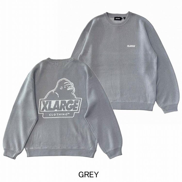 XLARGE エクストララージ ニットトップス SLANTED OG CREWNECK XLARGE エクストララージ ニットトップス SLANTED OG CREWNECK
