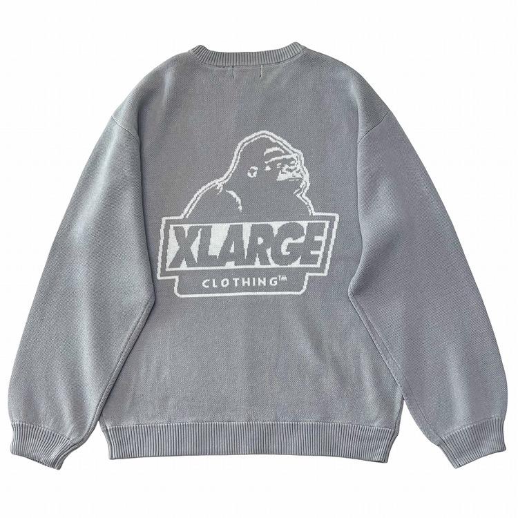 XLARGE エクストララージ ニットトップス SLANTED OG CREWNECK XLARGE エクストララージ ニットトップス SLANTED OG CREWNECK